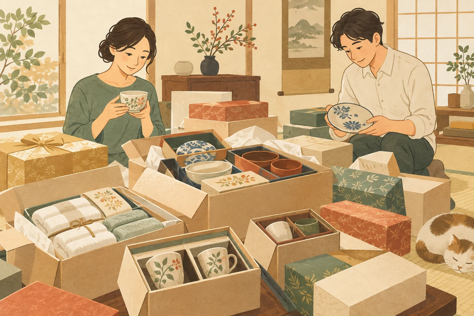 荷物が多い家のご依頼を表すイラスト